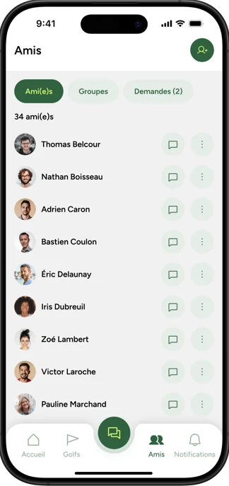 Liste d'amis